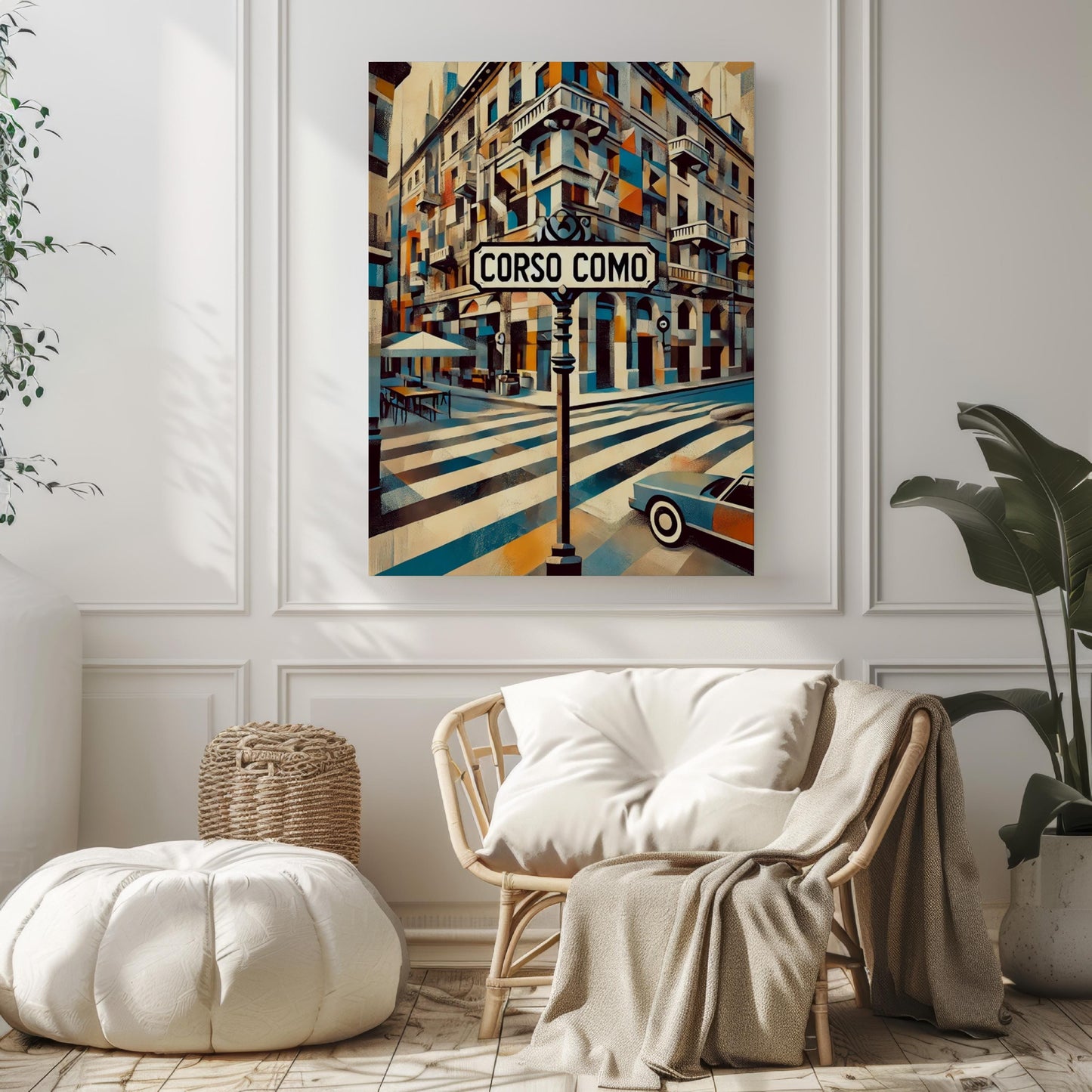 Italy Corso Como Wall Art Print - Milan Travel Poster, Italian Artwork, Housewarming Gift, Italy Travel Decor