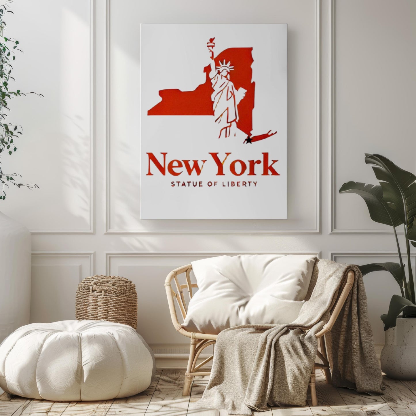 Statue of Liberty Wall Art Print, New York Travel Decor, NY Gift, Housewarming & College Dorm Room Art, Iconic USA Home Decoration