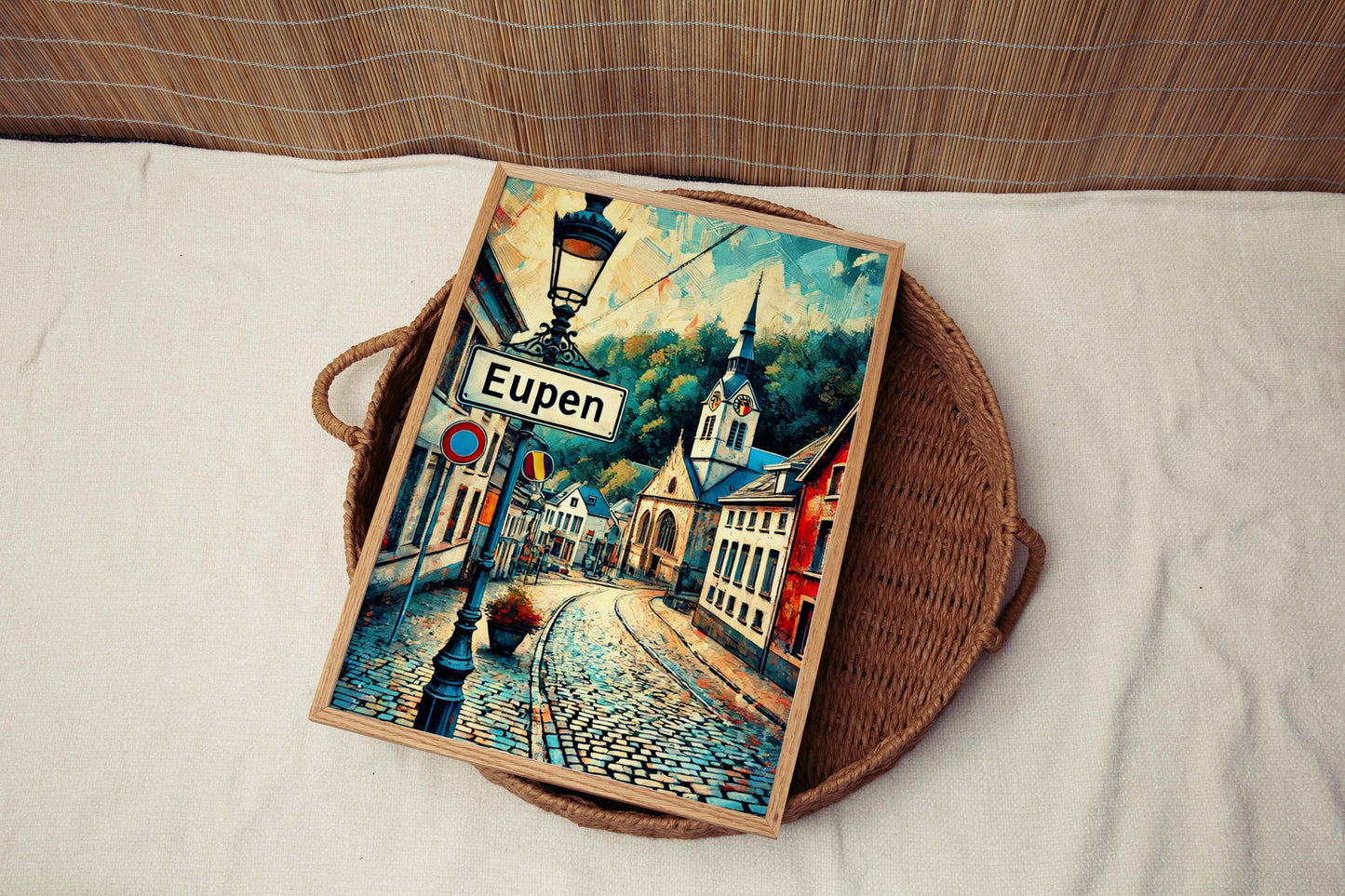 Eupen Art Travel Print - Belgium City Wall Art, European Poster, Housewarming Gift, Eupen Wall Decor, Austria & Travel City Artwork