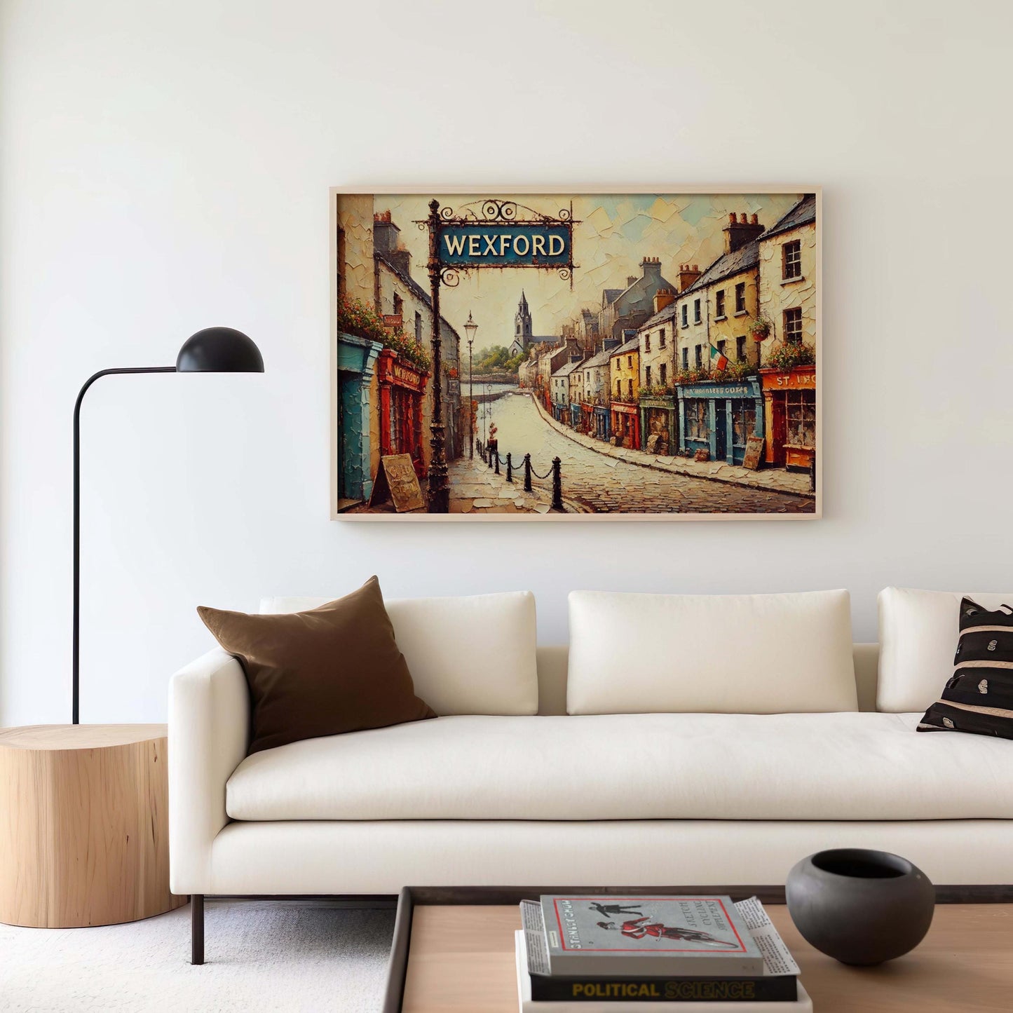 Wexford Art Print - Ireland City Wall Art, Travel Poster, Housewarming Gift, European Travel Decor, Wexford Map Illustration