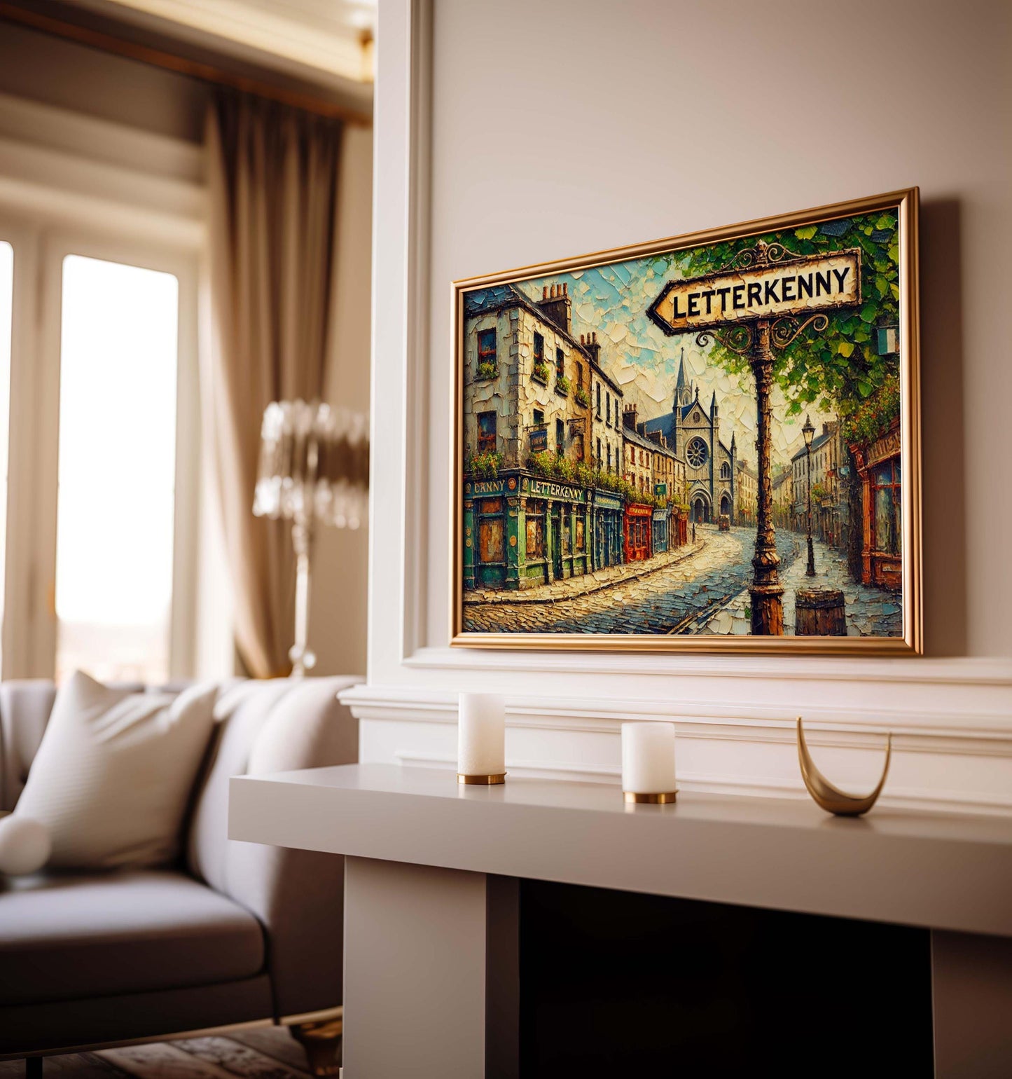 Letterkenny Art Ireland Wall Art Print - Travel Poster, City Gift & Housewarming Decor, Letterkenny Print for Home or Office