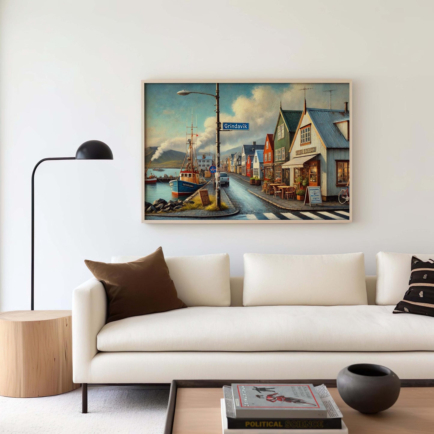 Grindavík Art Print - Iceland Wall Art, European Travel Poster, Grindavík City Gift, Housewarming Decor, Unique Icelandic Travel Artwork
