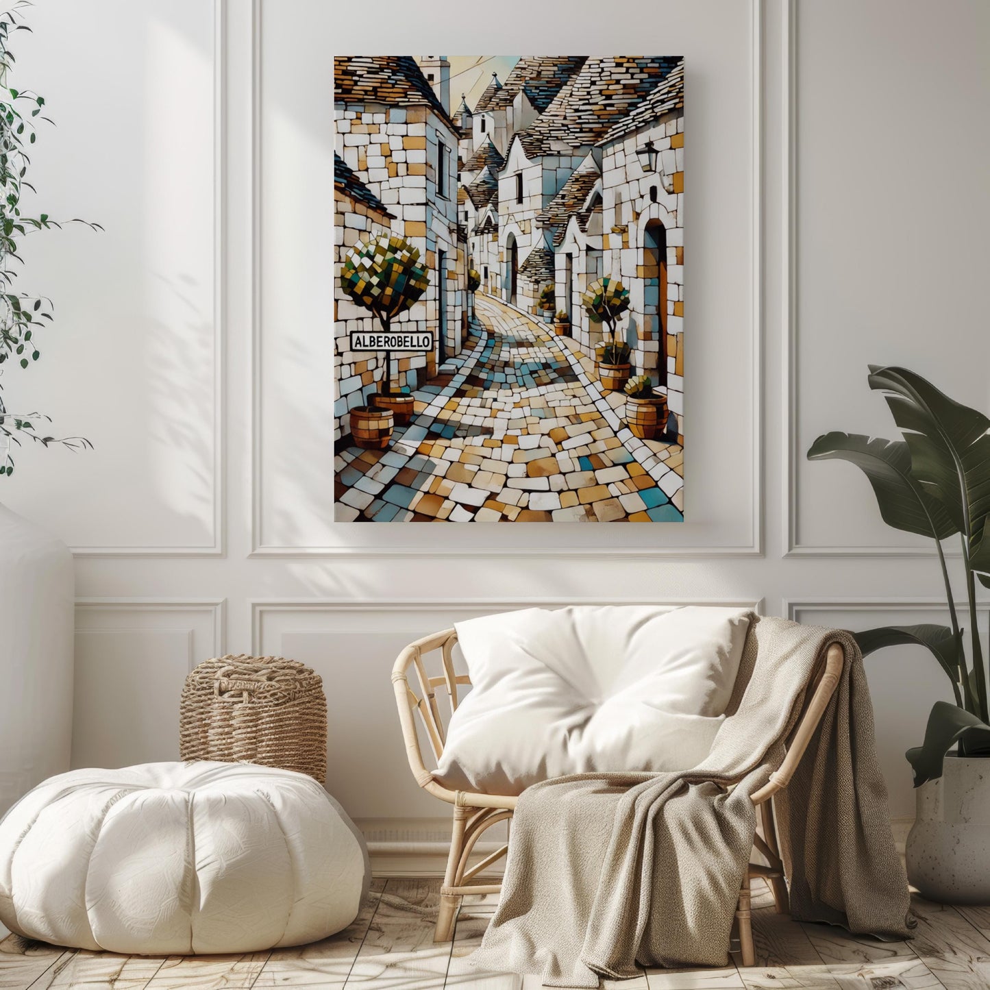 Italy Alberobello Wall Art Print - Travel Poster, Italian Decor, European Gift, Housewarming & Italy Travel Home Artwork