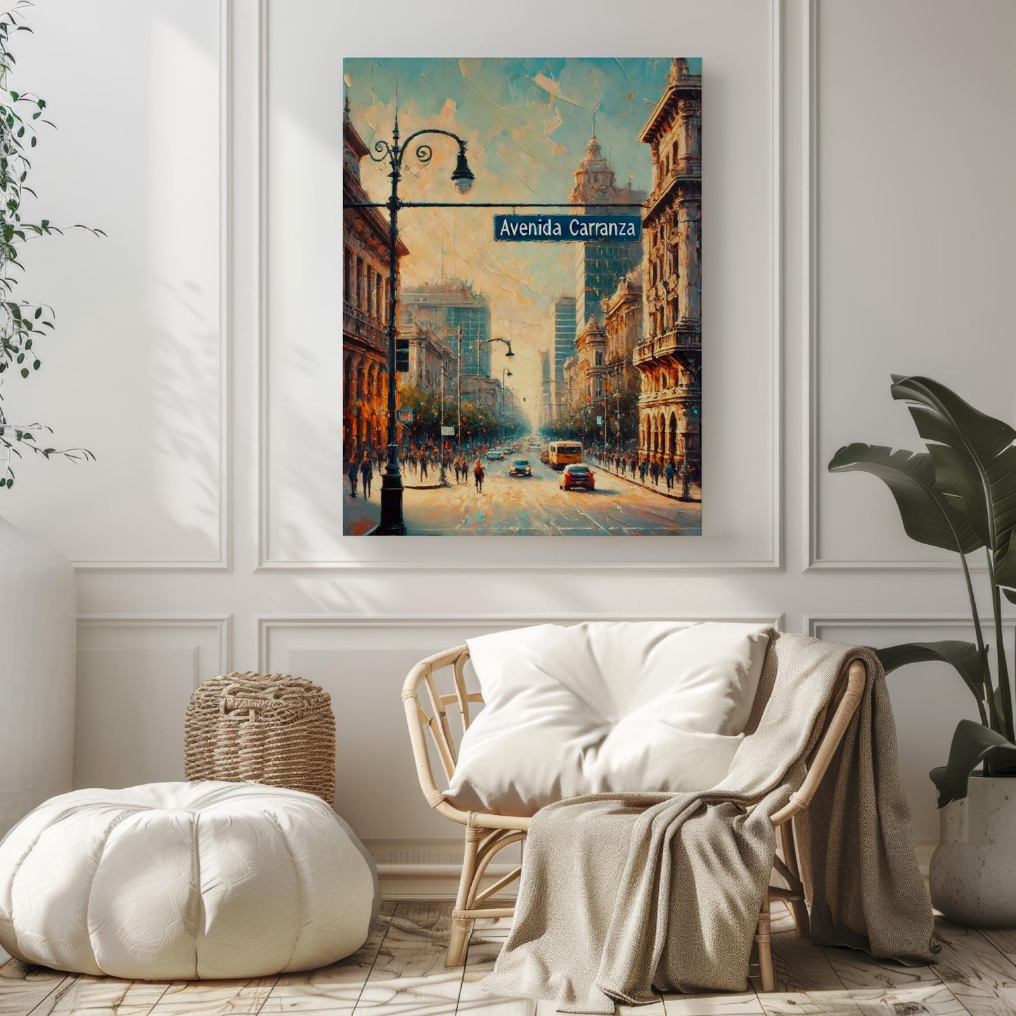 Avenida Carranza Wall Art - San Luis Potosi Travel Print, Mexico Gift & Travel Poster, Mexico Art Home Decor