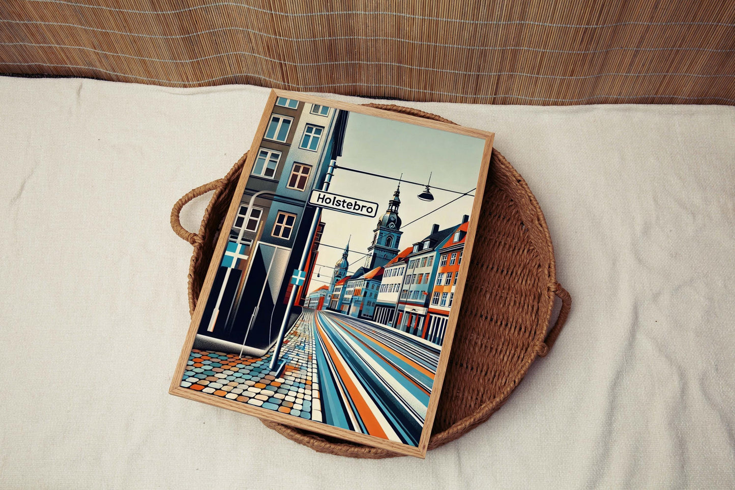 Holstebro Art Print - Denmark City Wall Decor, Travel Poster, European Housewarming Gift, Holstebro Travel Print