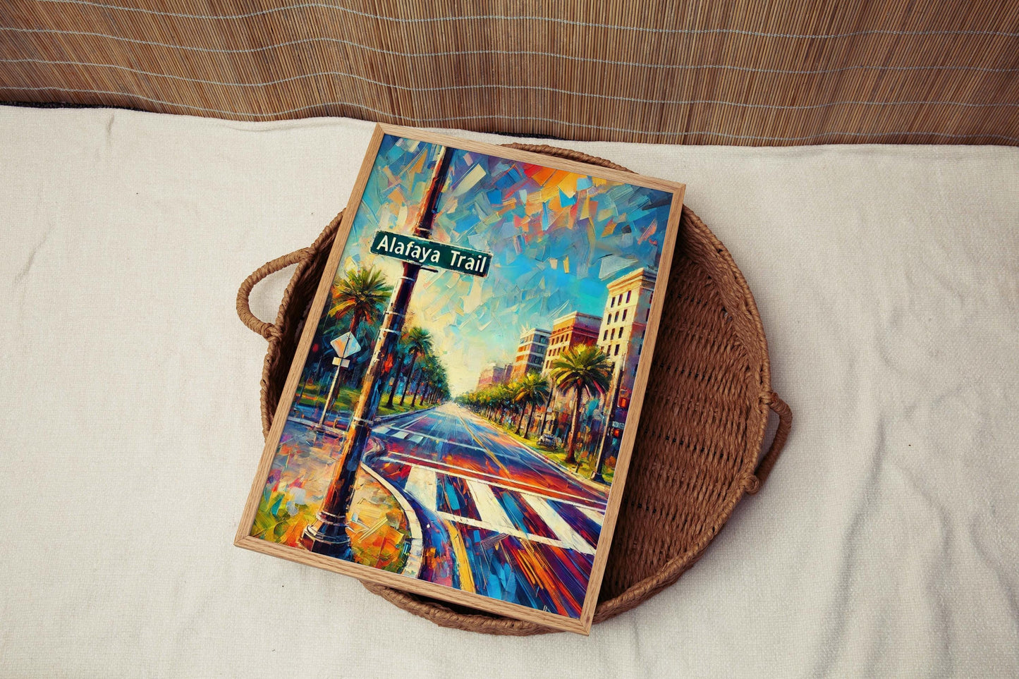 Alafaya Trail Print - Orlando Florida Artwork, Travel Poster Wall Art, Housewarming & Florida Gift Decor