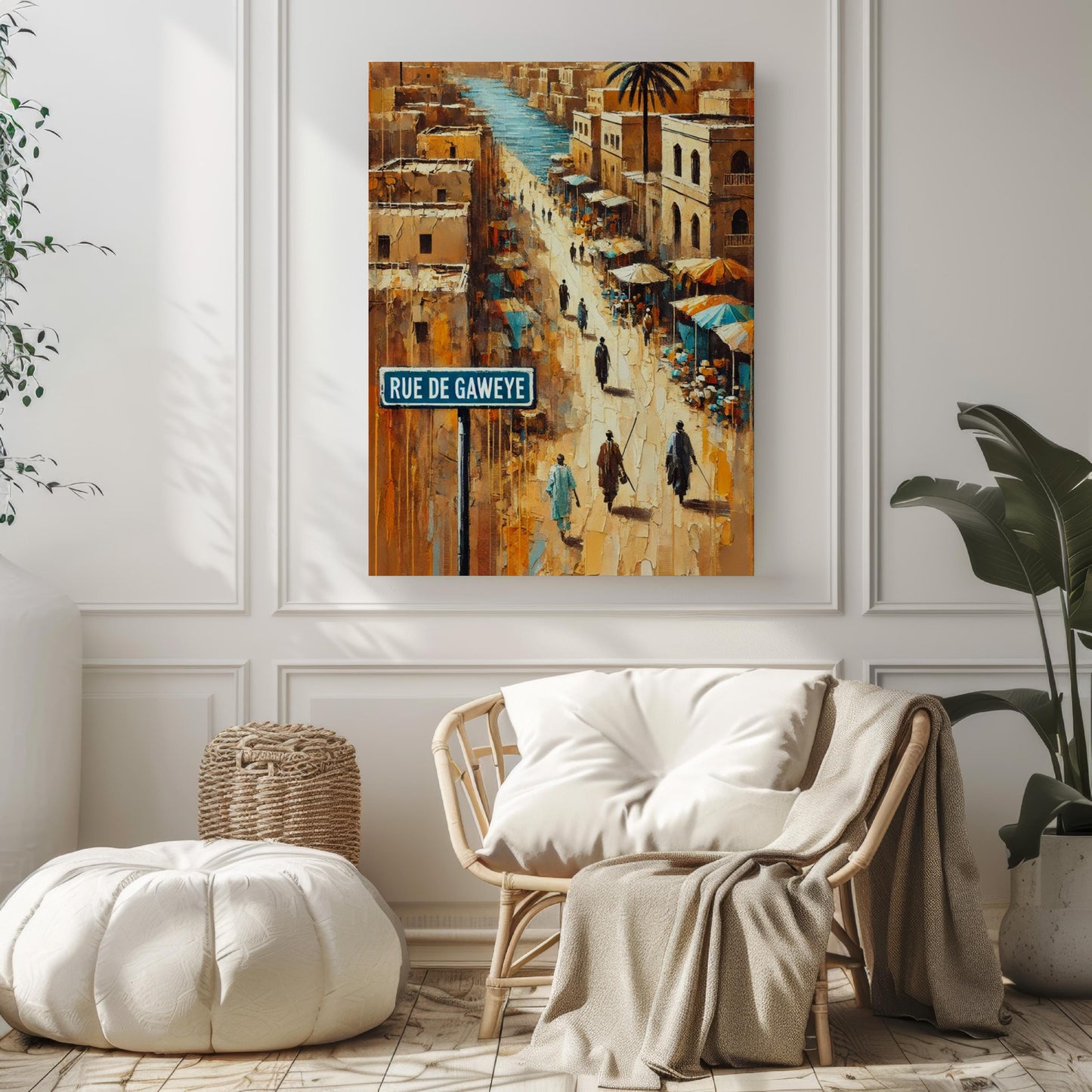 Rue de Gaweye Wall Art, Niamey Print, Niger Street Scene, African Travel Poster, Cultural Home Decor, Niger Souvenir, Personalized Gift