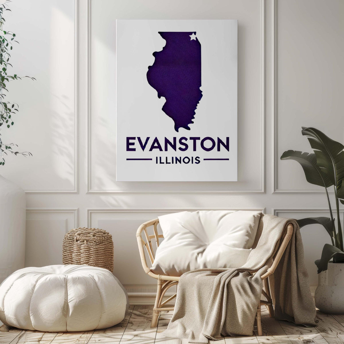 Evanston Print - Evanston, Illinois, USA