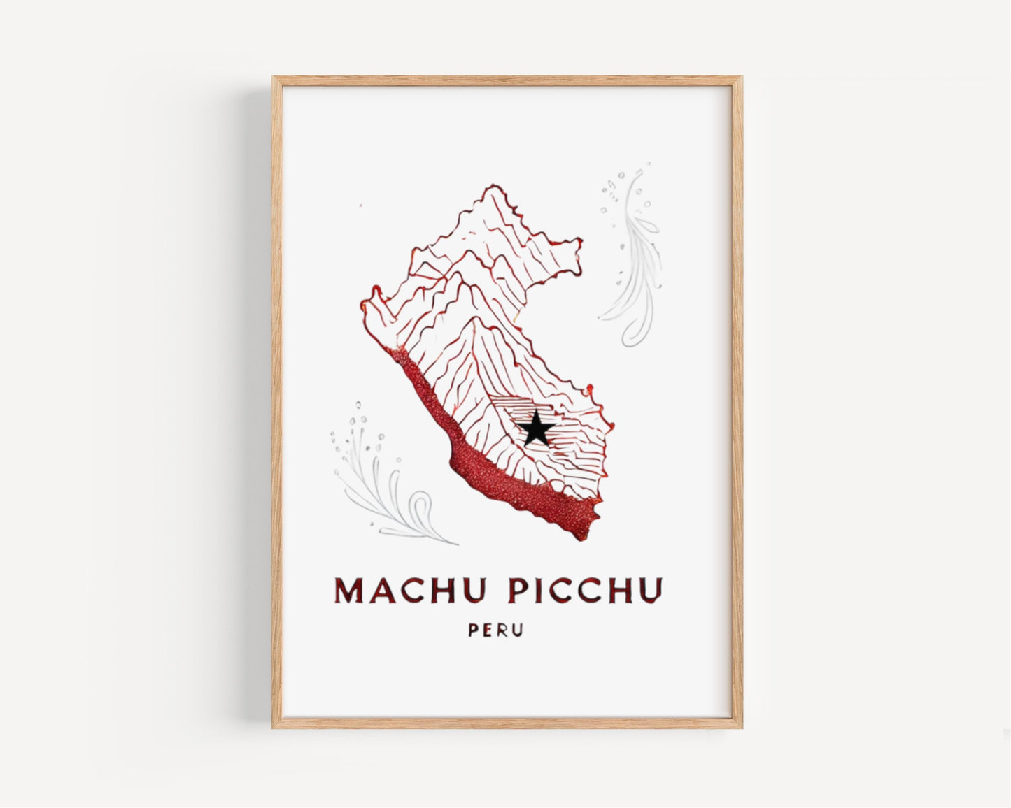 Peru Machu Picchu Wall Art Print, Travel Decor, Peru Gift, Housewarming Unique Home Artwork, South America Travel Poster