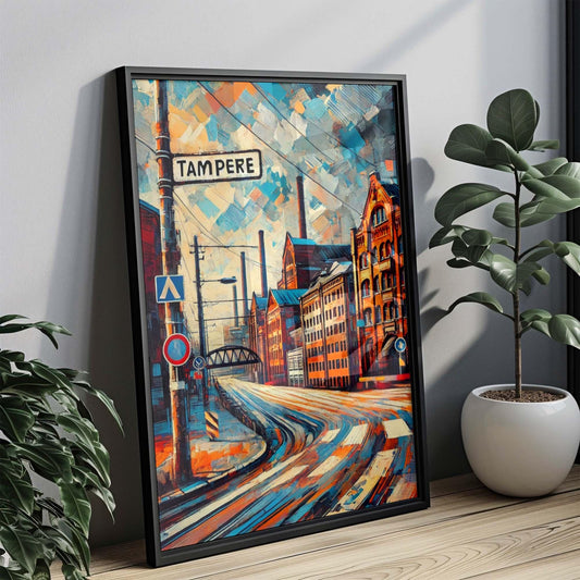 Tampere Art Print – Finland City Wall Art, Travel Poster, Housewarming Gift, European Home Decor, Scandinavian Design, Tampere Travel Gift