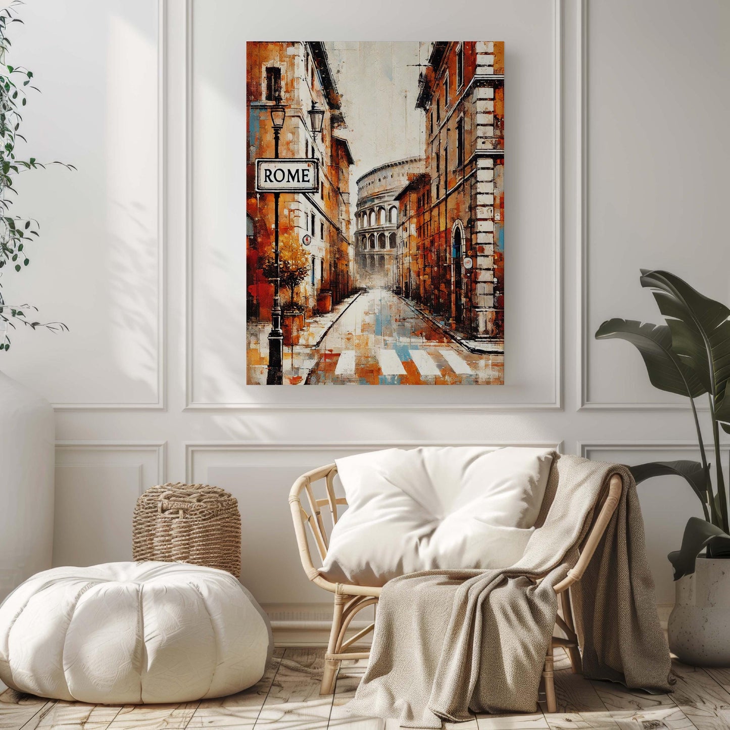 Rome Art Wall Print - Italian Travel Poster, Rome Artwork for Home Decor, European Gift, Housewarming & Italian Inspired Wall Art