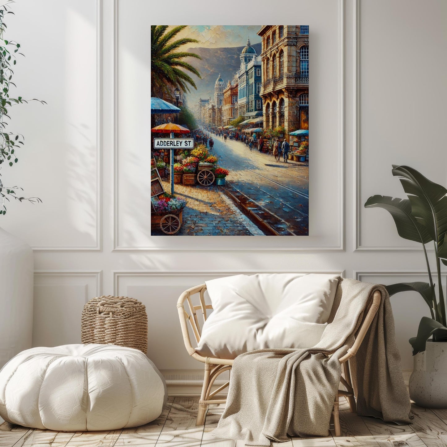 Cape Town Adderley Street Wall Art Print, Travel Poster, African Home Decor, Cape Town Gift, Housewarming & Travel Keepsake