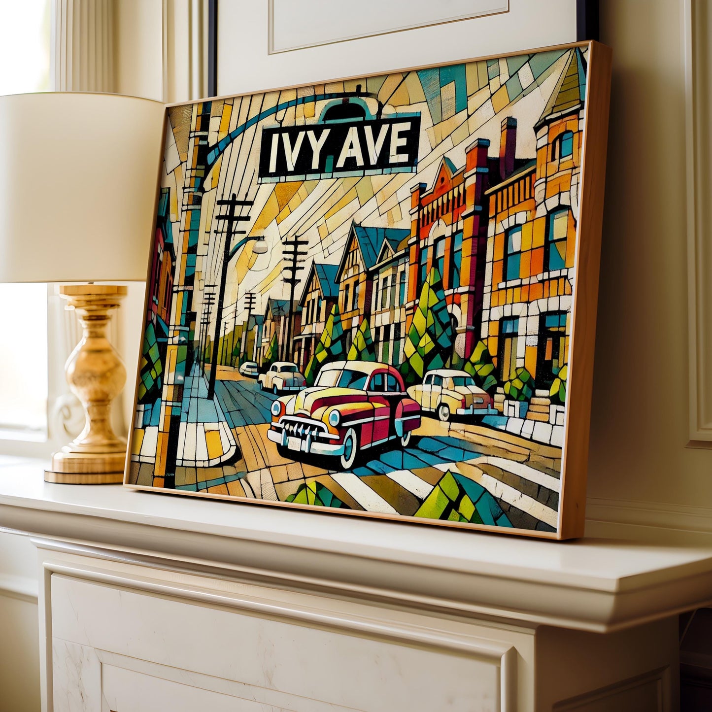 Ivy Avenue Wall Art Kingston Print - Ontario Travel Poster, Housewarming & Souvenir Gift, Canadian Home Decor