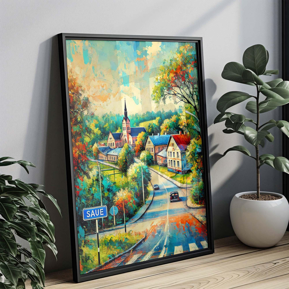 Saue Poster Map - Saue, Estonia