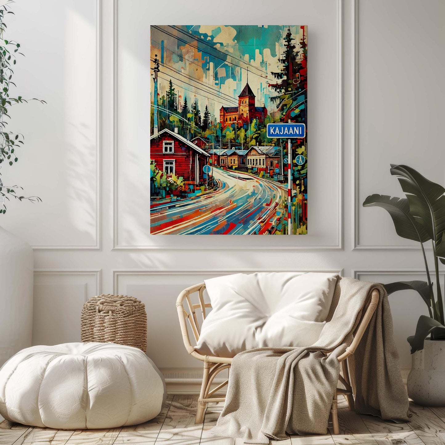 Kajaani Art Print - Finland City Wall Art, Travel Poster, European Home Decor, Housewarming Gift, Kajaani Travel Print