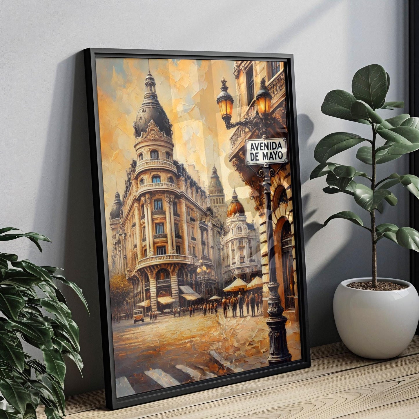 Avenida de Mayo Wall Art, Buenos Aires Print, Argentina Travel Poster, Cityscape Decor, European Architecture, Gift for Travelers