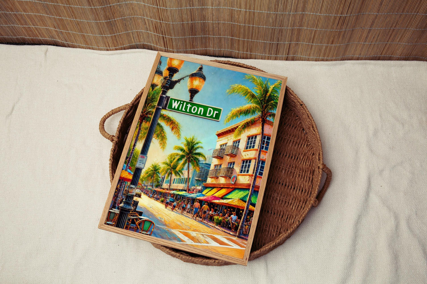 Wilton Manors Wall Art Print, Florida Travel Poster, Personalized City Gift, Wilton Drive Souvenir, Modern State Art Home Decor