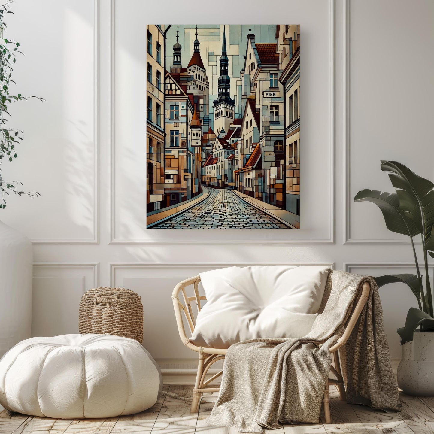 Estonia Pikk St Wall Art Print - Travel Poster & European Souvenir, Housewarming Gift, Estonia Street Map Decor