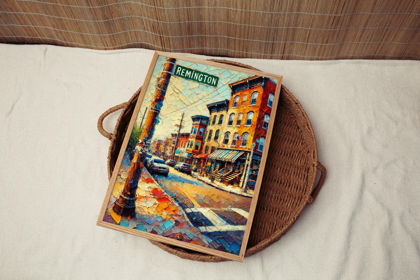Baltimore Wall Art Remington Print Travel Poster Maryland Gift USA Housewarming Decor