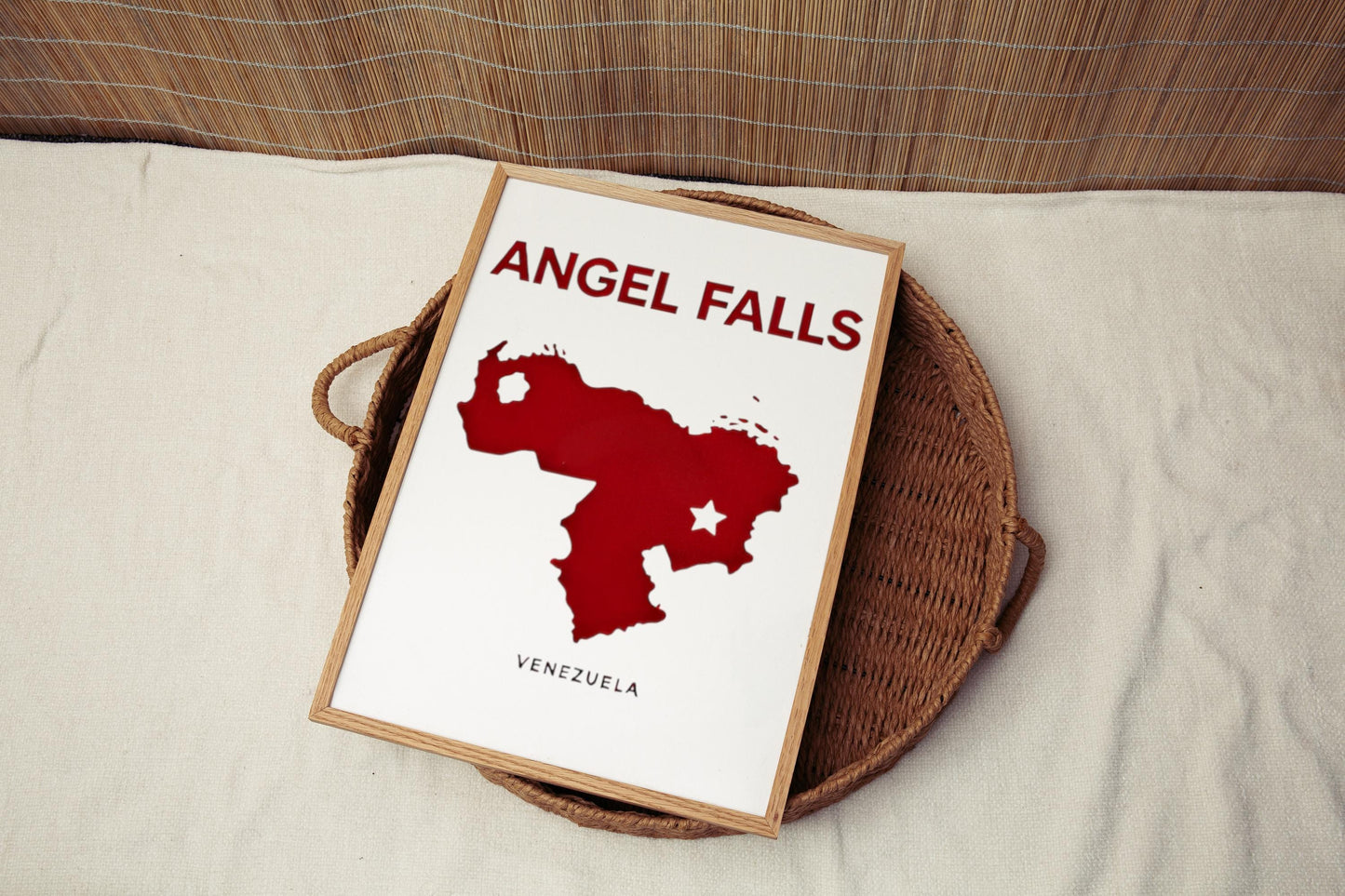 Venezuela Angel Falls Wall Art Print – Travel Poster, Home Decor, Venezuela Gift, Housewarming & Adventure Artwork