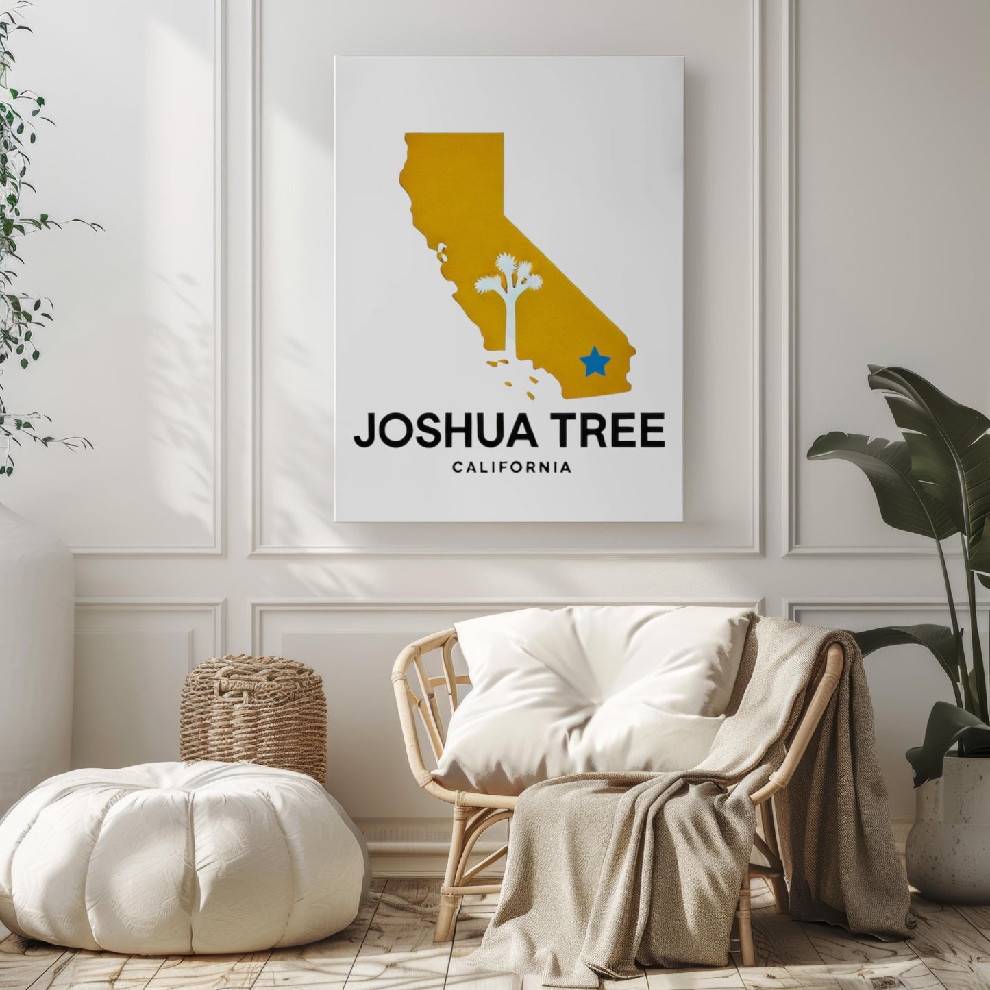 Joshua Tree Wall Art Print, California Travel Decor, Housewarming & College Gift, Desert Landscape Home Decor, CA Nature Artwork