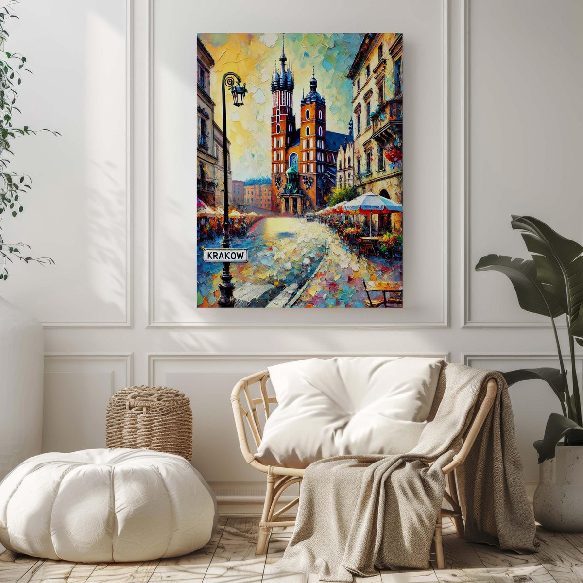 Krakow Vintage Poster - Krakow, Poland