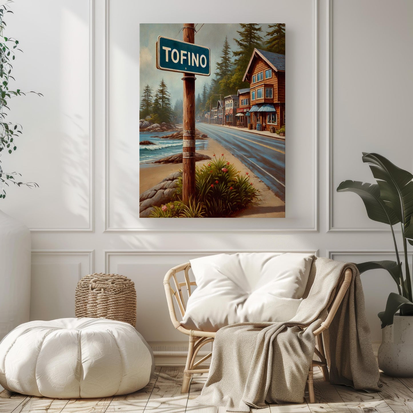 British Columbia Tofino Wall Art Print, Canada Travel Poster, Housewarming Gift, Coastal British Columbia Home Decor, Canadian Art Gift