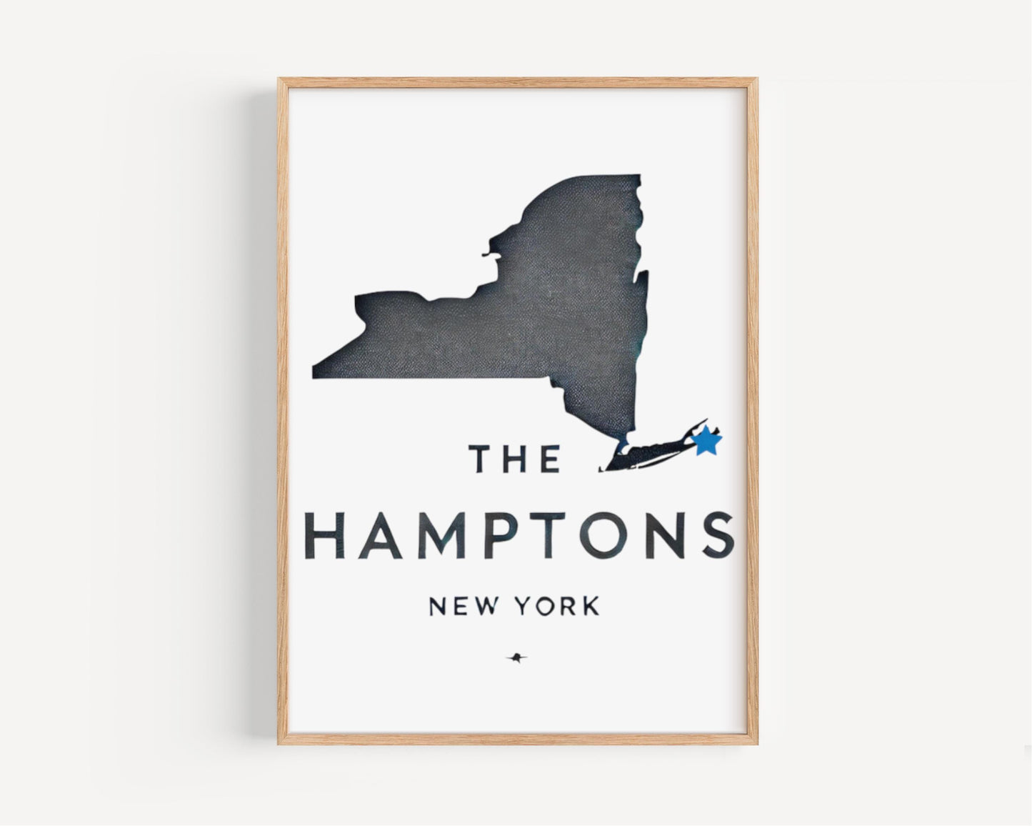 New York Hamptons Wall Art Print, Travel Home Decor, NY Gift & Housewarming Present, College Dorm Room Decoration