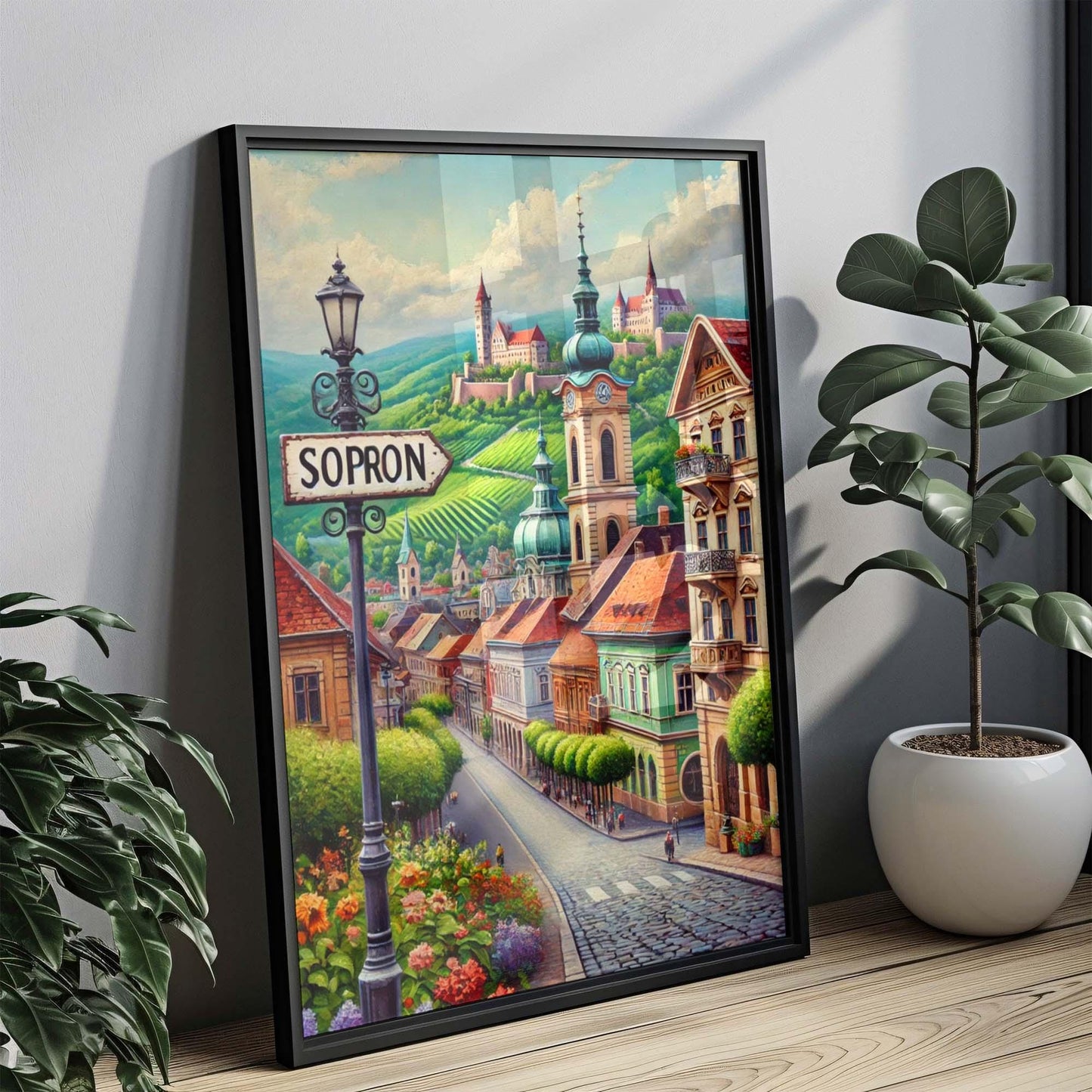 Sopron Art Print - Hungary City Wall Art, Travel Poster, European Home Decor, Sopron Gift, Housewarming & Travel Souvenir