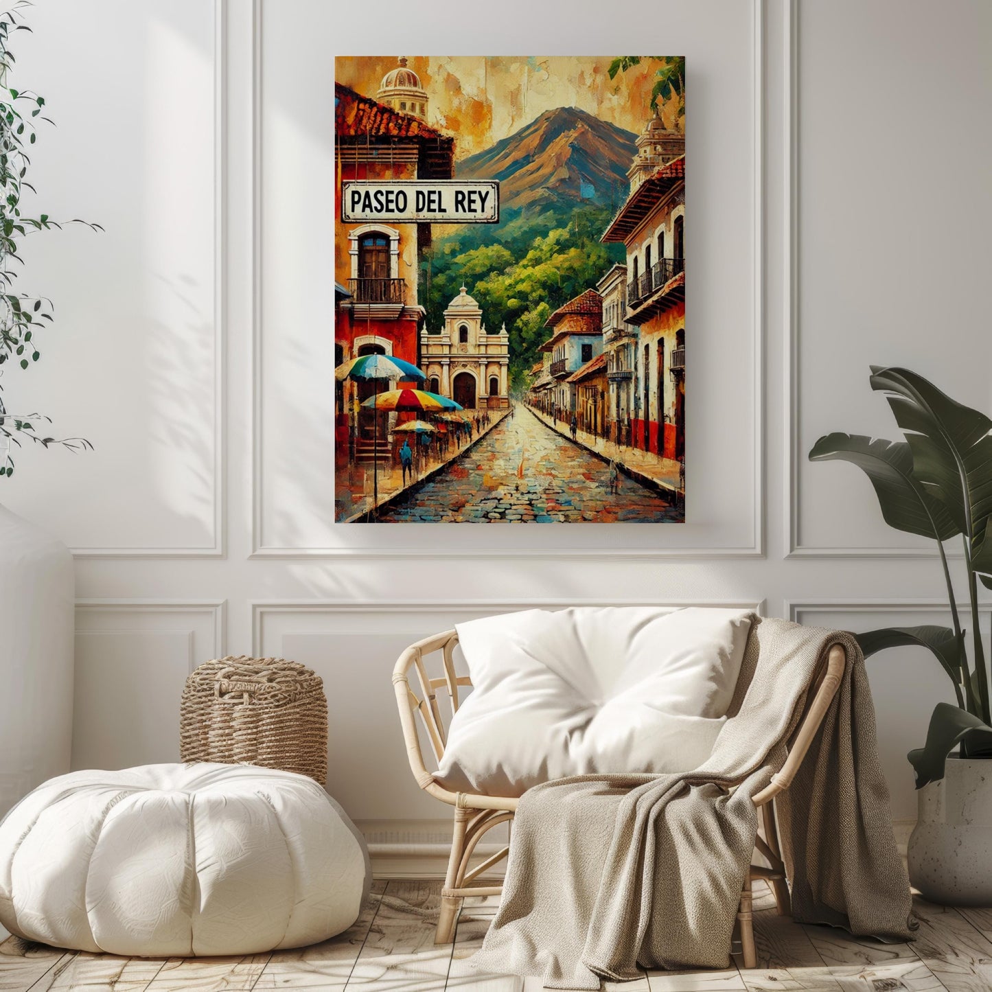 Paseo del Rey Wall Art, Managua Print, Nicaragua Souvenir, Travel Poster, Cultural Home Decor, Scenic Boulevard Art, Gift for Travelers