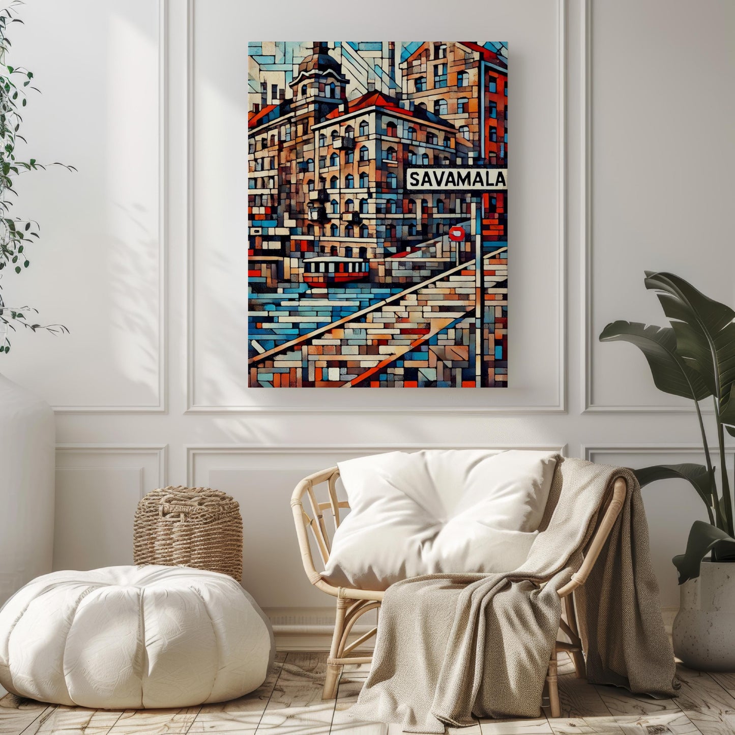 Print Savamala Wall Art - Serbian Travel Poster, European Home Decor, Serbia Souvenir & Housewarming Gift