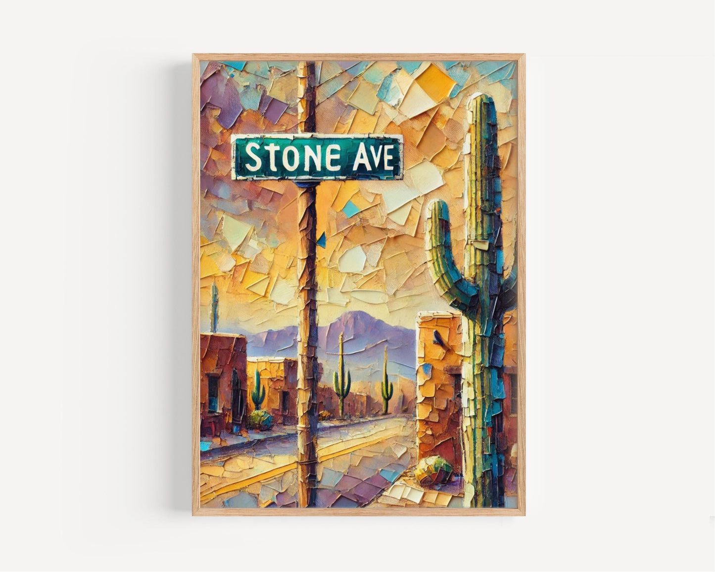 Stone Avenue Wall Art, Tucson Print, Arizona Art, “City” Gift, Travel Souvenir, Travel Poster, “State” Art, PERSONALIZED GIFT