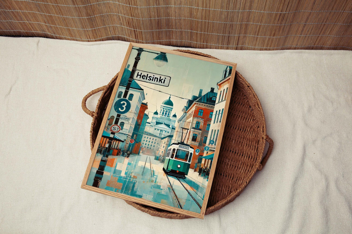 Helsinki Art Print - Scandinavian Wall Art, Finland Travel Poster, Housewarming Gift, European Artwork, Modern Helsinki Decor