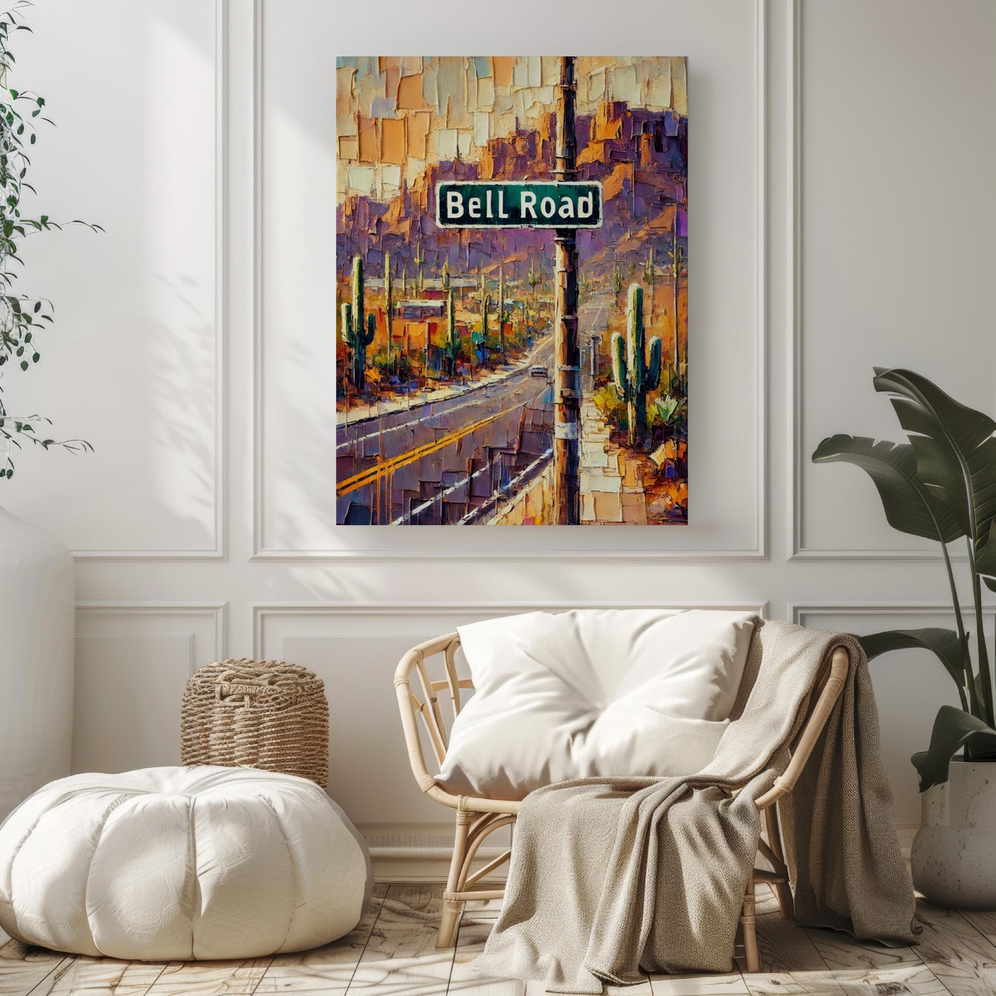 Bell Road Wall Art, Phoenix Print, Arizona Art, “City” Gift, Travel Souvenir, Travel Poster, “State” Art, PERSONALIZED GIFT