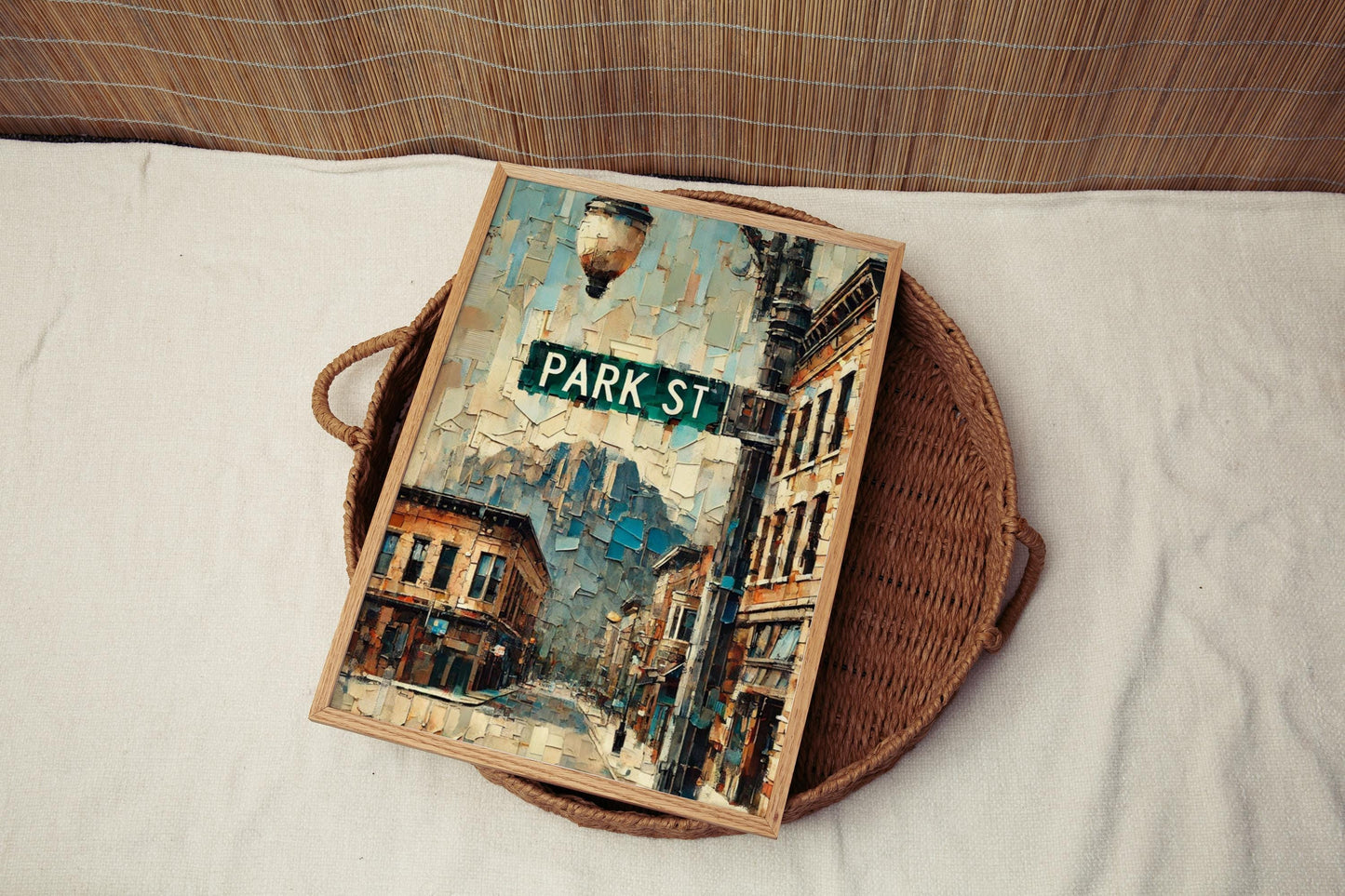 Park Street Wall Art, Butte Print, Montana Art, “City” Gift, Travel Souvenir, Travel Poster, “State” Art, PERSONALIZED GIFT