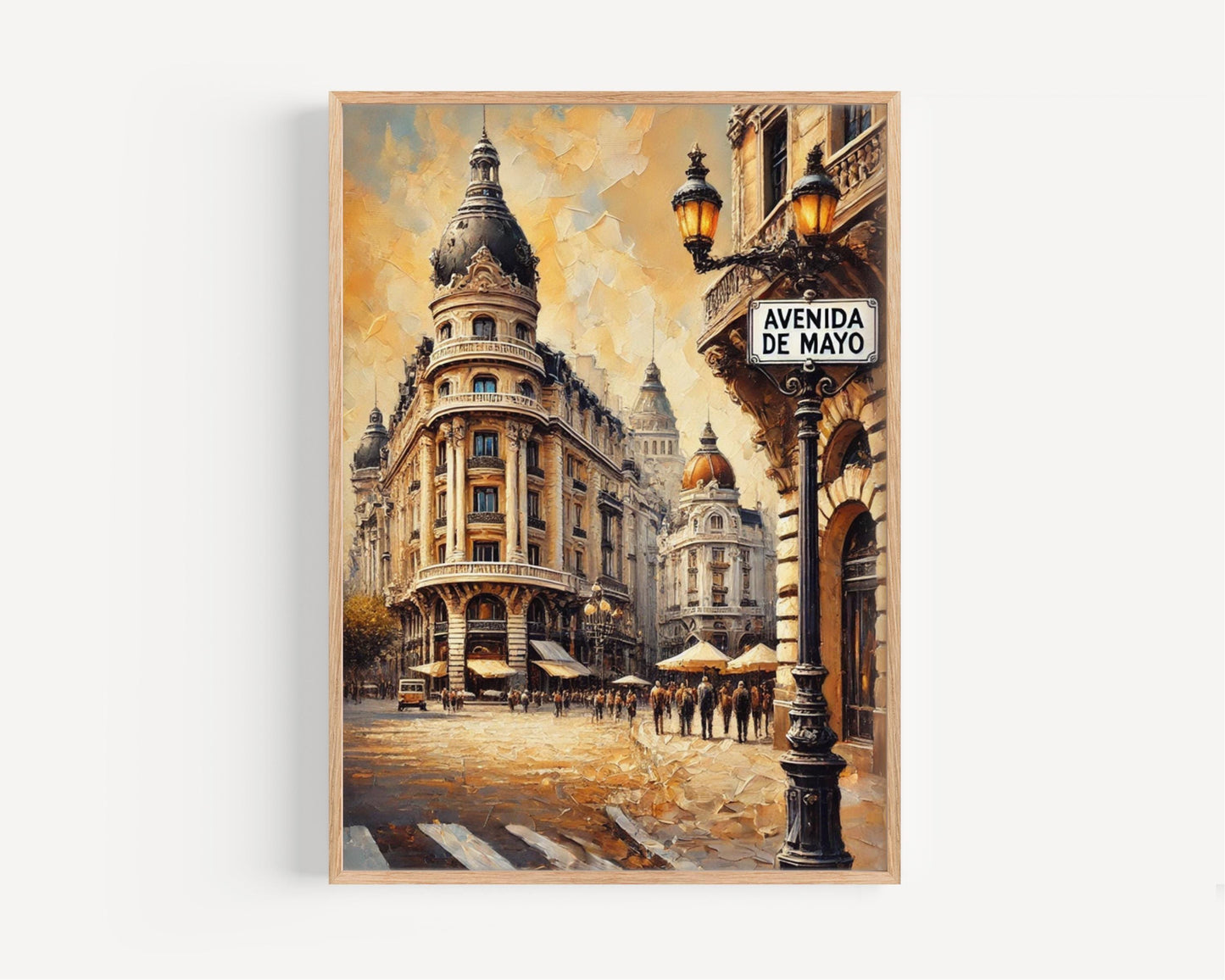 Avenida de Mayo Wall Art, Buenos Aires Print, Argentina Travel Poster, Cityscape Decor, European Architecture, Gift for Travelers