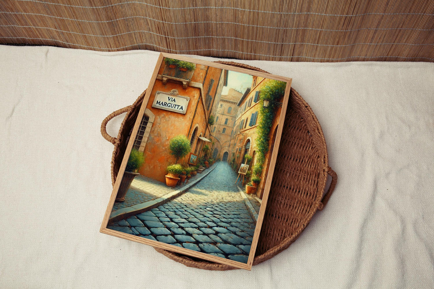 Rome Wall Art Via Margutta Print Travel Poster Italy Gift Italian Souvenir Housewarming Decor