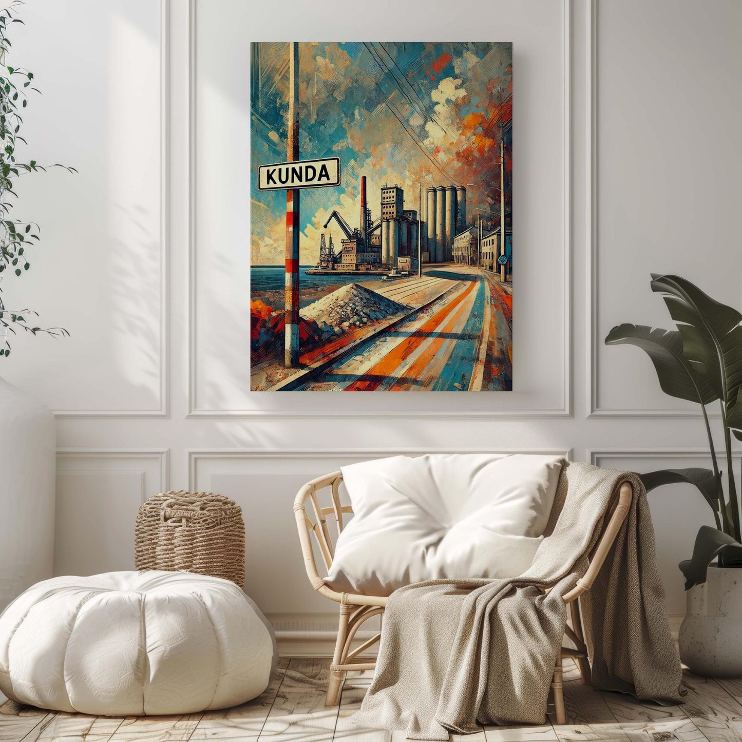 Kunda Art Travel Print – Estonia City Wall Art, European Poster, Housewarming Gift, Kunda Artwork, Scenic Travel Decor
