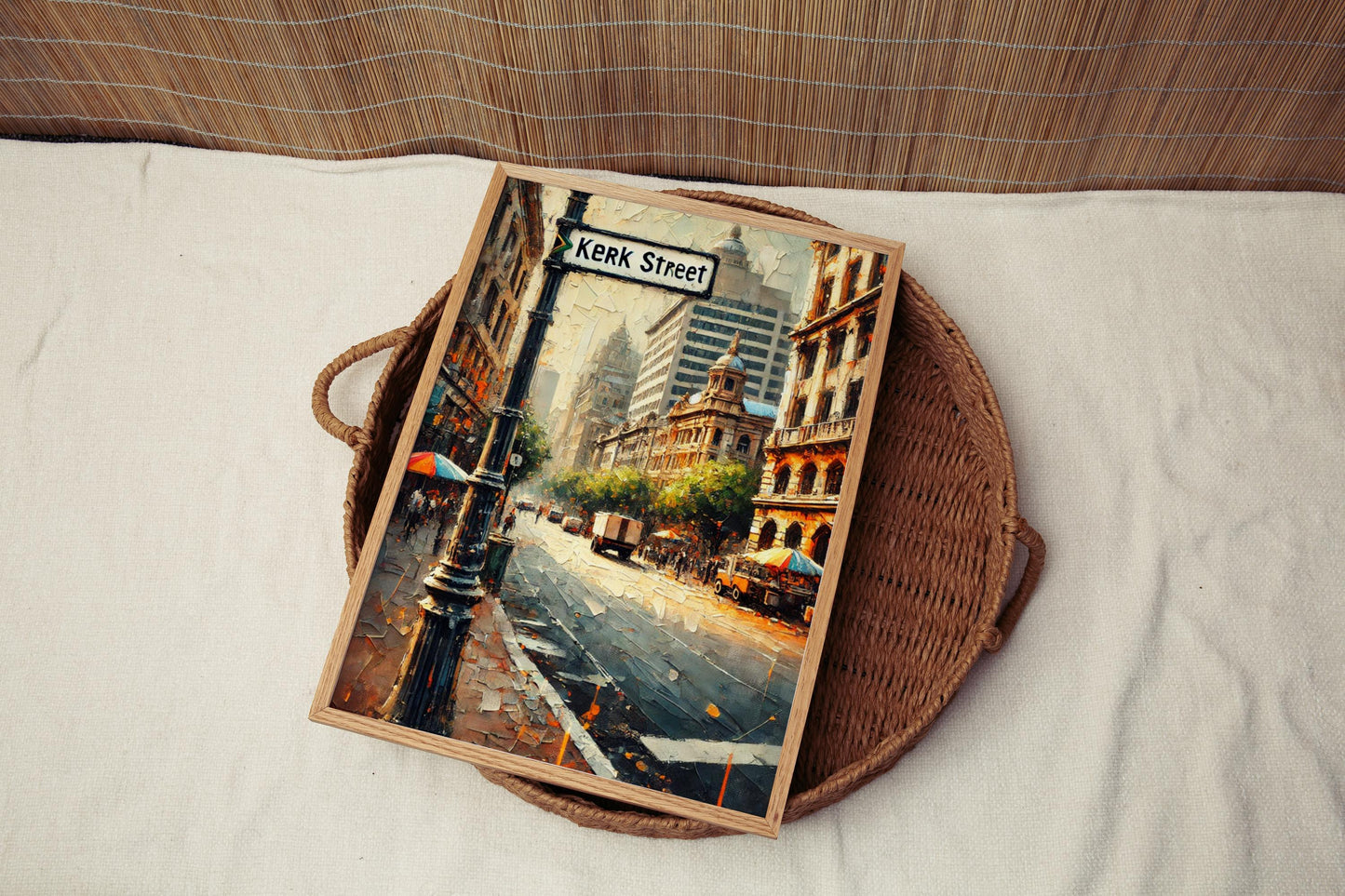 Kerk Street Wall Art Johannesburg Print South Africa Cityscape Travel Poster Home Decor Gift Africa Painting