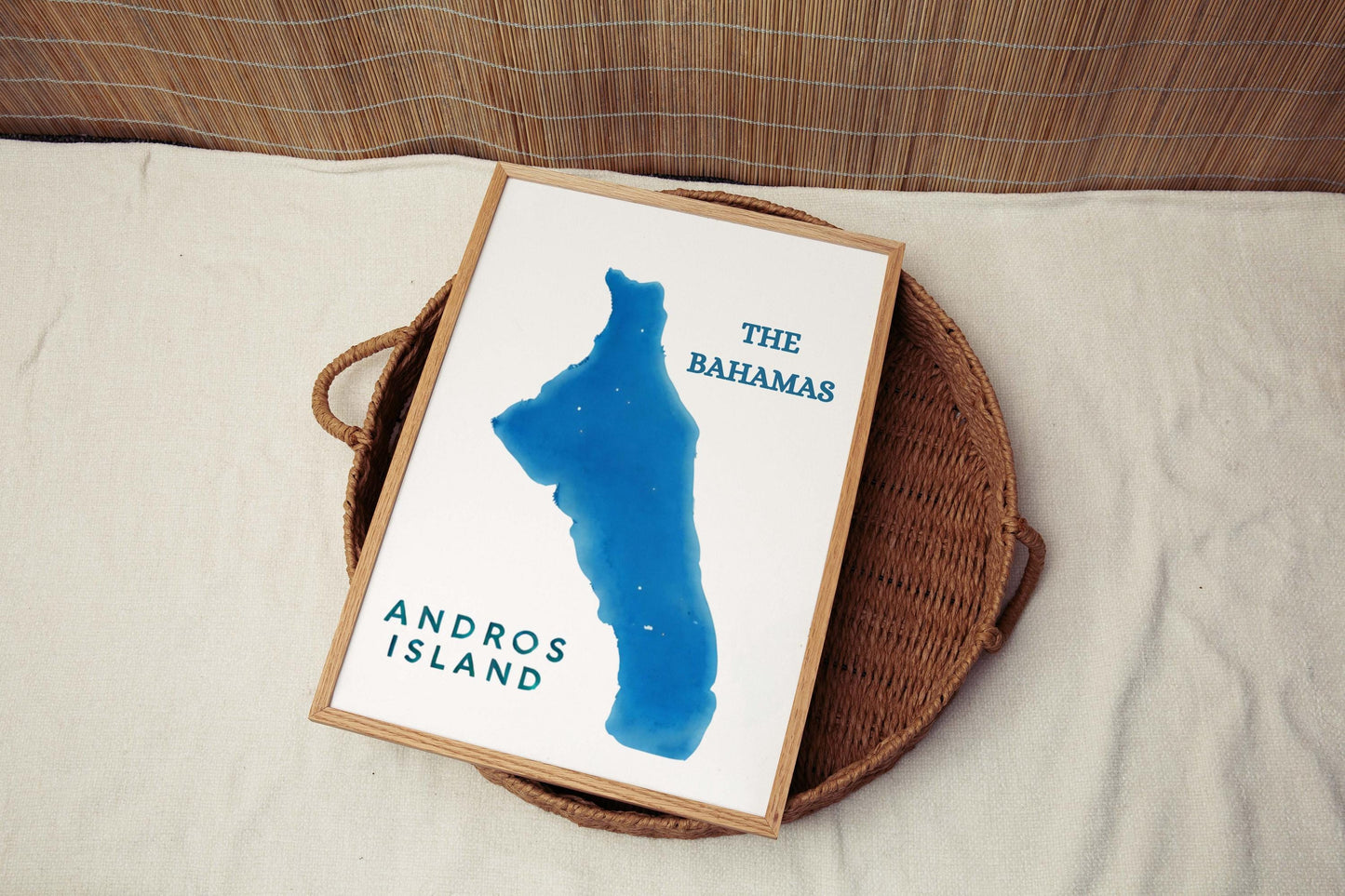 Andros Print Bahamas Wall Art Travel Beach Decor Coastal Home Decor Vacation Gift Housewarming College Room Art