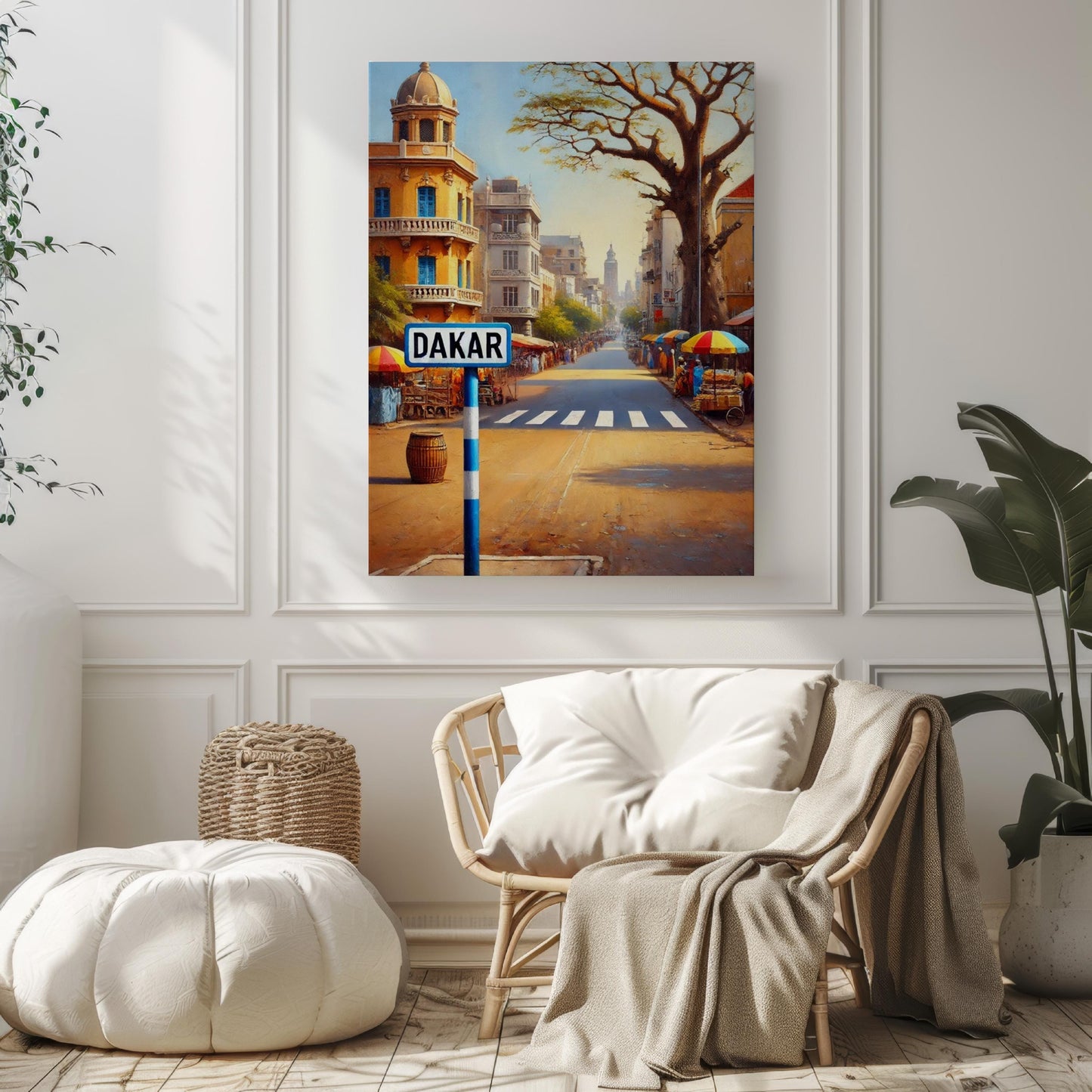 Senegal Dakar Wall Art Print - African Travel Poster, Senegalese Souvenir, Housewarming Gift, Unique Senegal Art Decor
