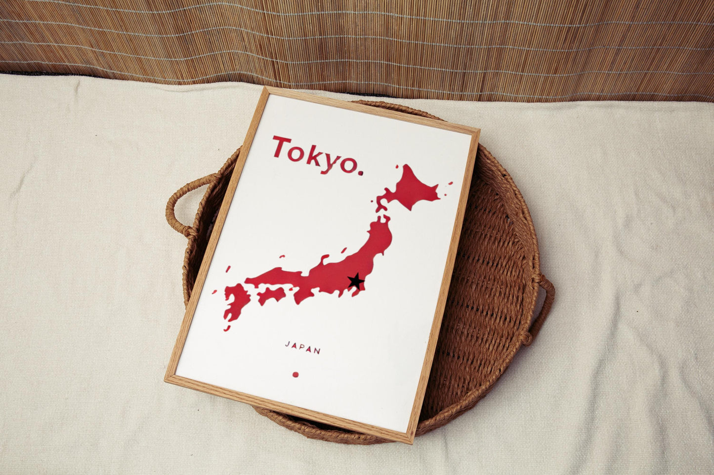 Tokyo Wall Art Print - Modern Minimalist Japan Travel Decor, Perfect Housewarming & Office Gift, College Dorm Decoration