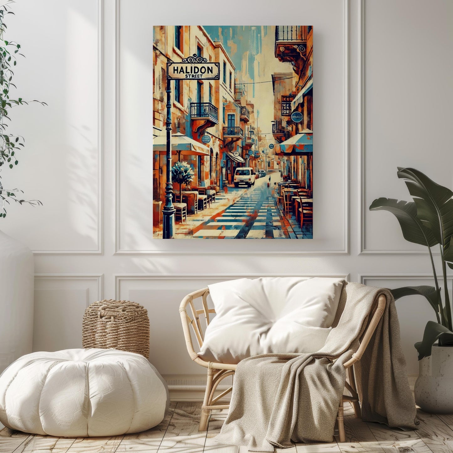 Wall Art Athinas St Print Athens Greece Travel Poster Greek Gift Housewarming Decor Artwork