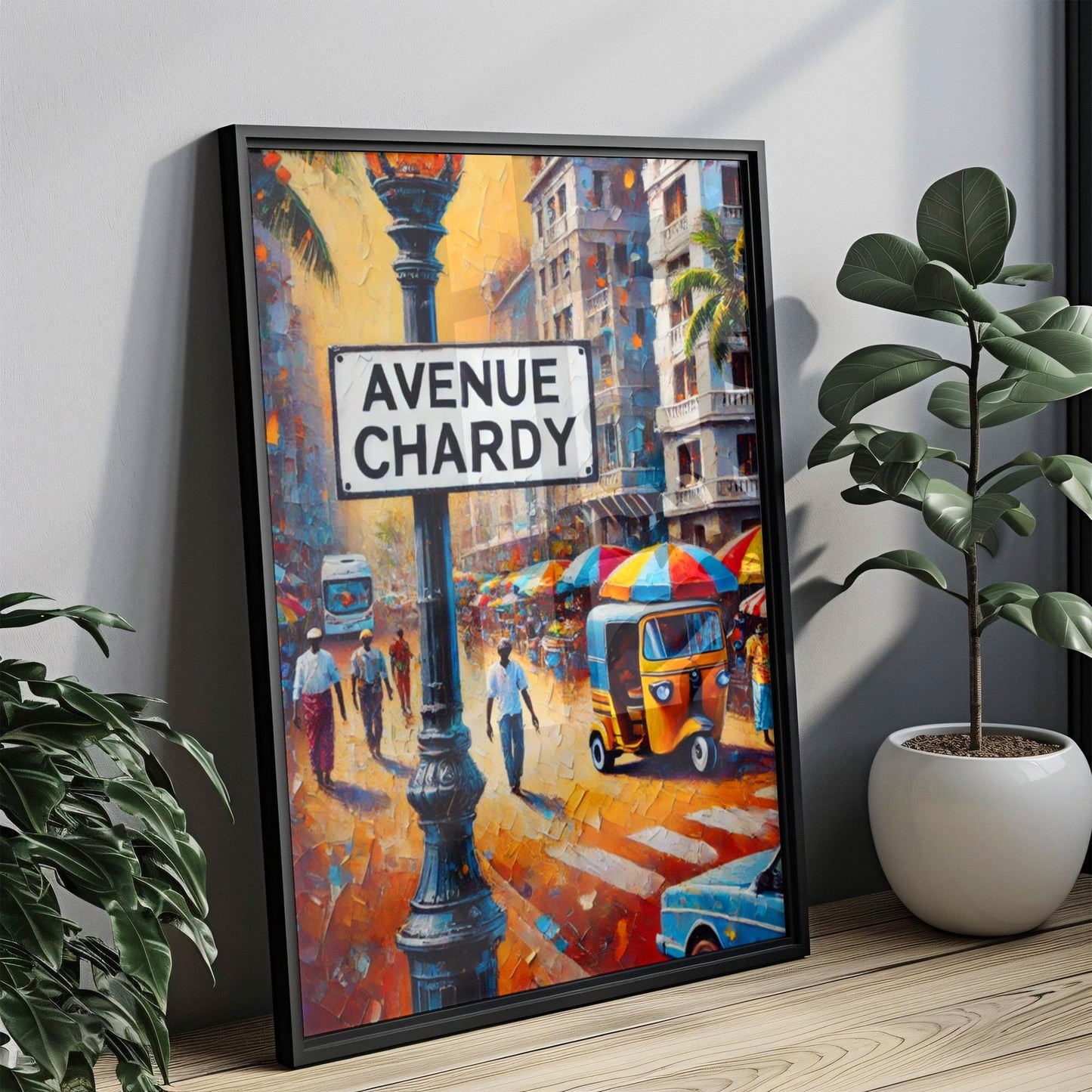 Avenue Chardy Wall Art, Abidjan Print, Ivory Coast Art, “City” Gift, Travel Souvenir, Travel Poster, “State” Art, PERSONALIZED GIFT