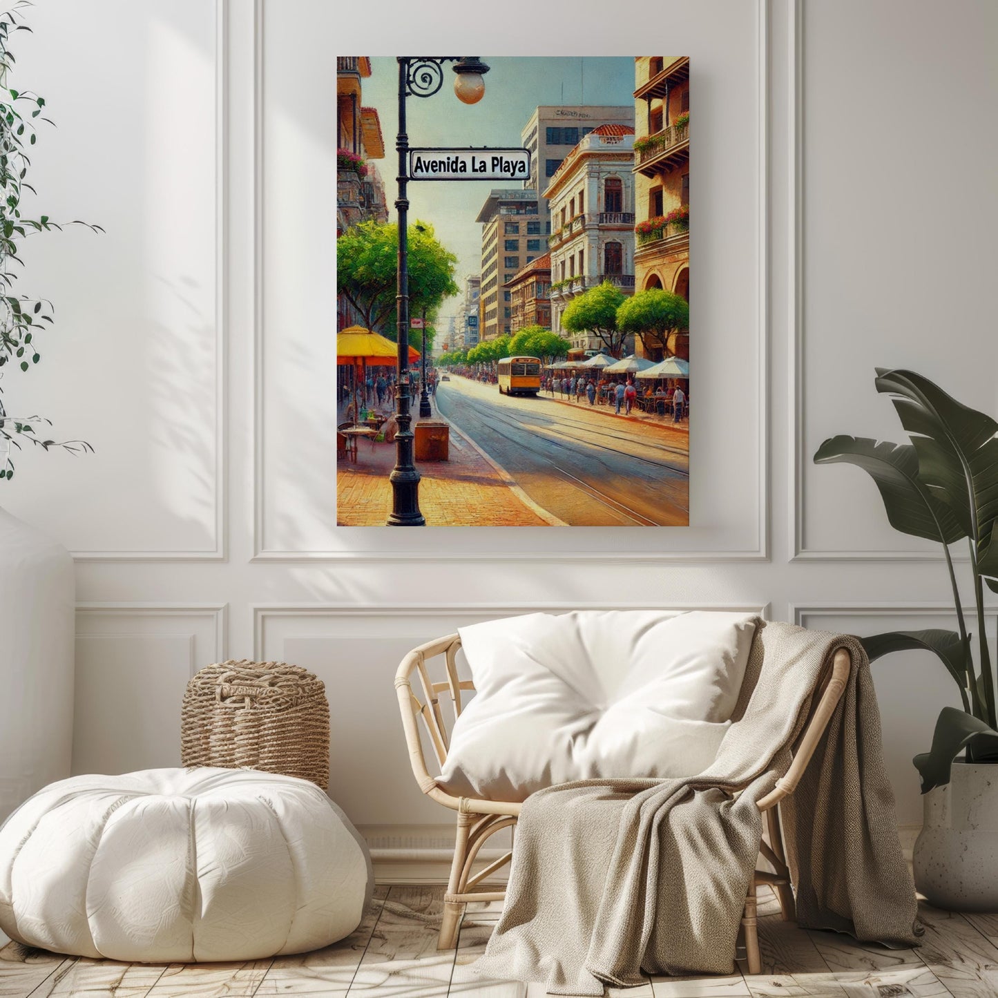 Avenida La Playa Wall Art Print - Medellin Colombia Travel Poster, Housewarming Gift, South America Decor, Colombia Art Illustration