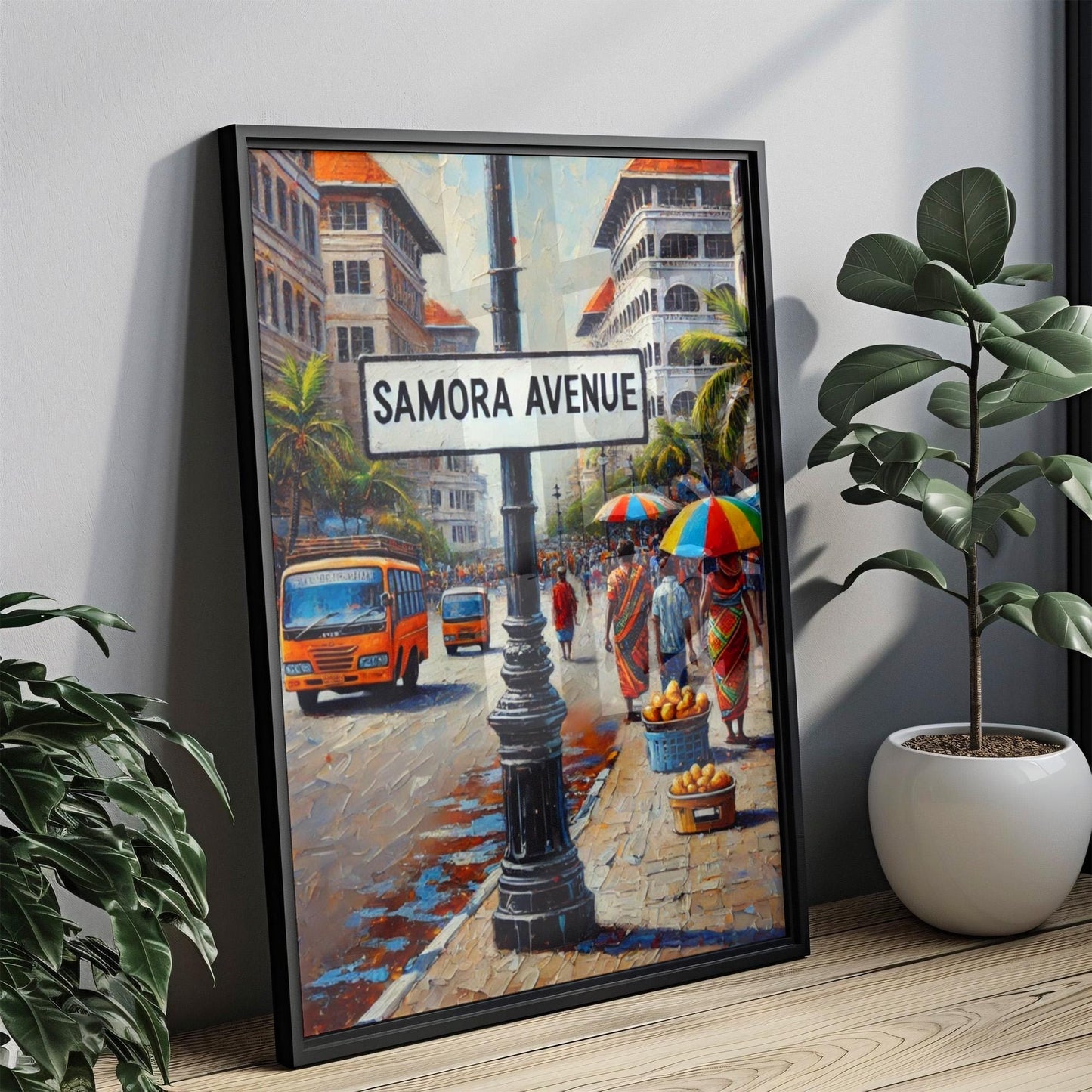 Samora Avenue Wall Art, Dar es Salaam Print, Tanzania Art, City Street Scene, Travel Souvenir, Home Decor, African Art, Personalized Gift