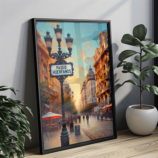 Santiago Chile Street Art Print: Vibrant Cityscape Home Decor