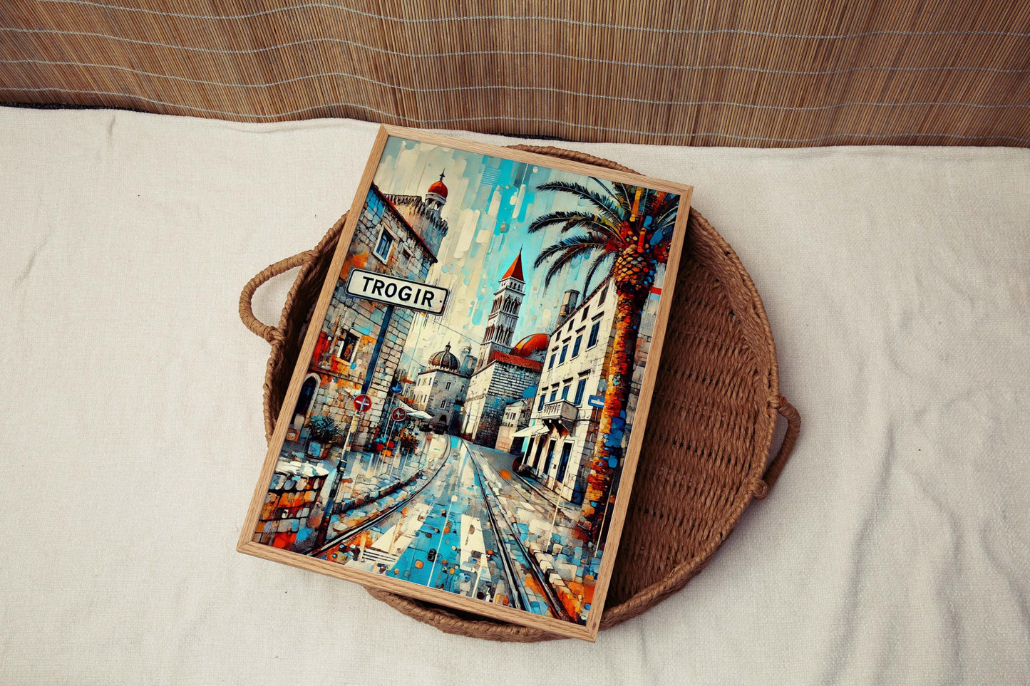 Trogir Art Print - Croatian City Wall Art, Travel Poster, European Decor, Housewarming Gift, Trogir Travel Print, Croatia Artwork