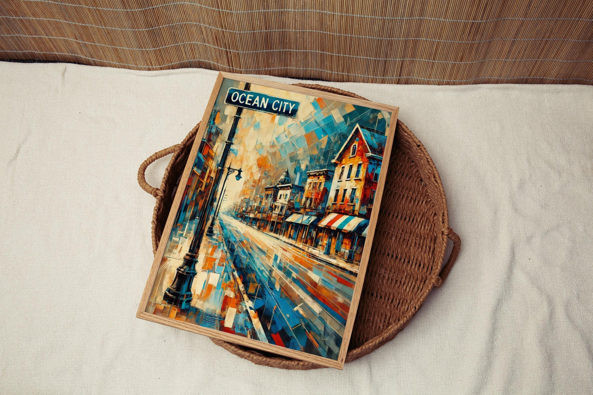 Ocean City Coastal Print - Ocean City, New Jersey, USA