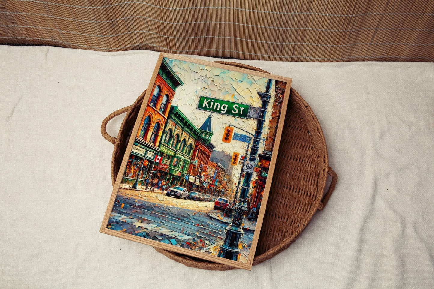 Canada King Street Wall Art - Toronto Travel Print, Modern Canada Poster, Unique Housewarming Gift & Canadian Decor